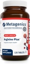 Metagenics Arginin Plus - 1, 5 g L- Arginin - Understøtter blodgennemstrømning og hjertets sundhed * - 665 mcg DFE Folate (som Calcium L- 5 - Methyltetrahydrofolat) - Non- GMO, Vegetar & Gluten- Free - 120 Tæl