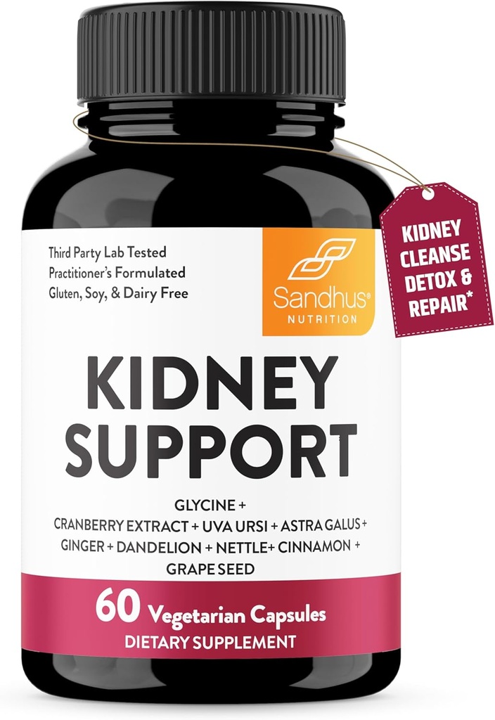 Sandhu 's Kidney Cleanse Detox & Repair Support Supplement til mænd og kvinder