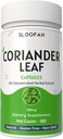Coriander Leaf Capsules 500 mg 1, koncentreret 10: 1 ekstrakt 1, 124, coriandrum sativum 1, 4, herbal supplement 1, 4, ingen fyldstoffer 1, 4, ikke-GMO 1, 12, plantbaseret formel til daglig brug (180 greve (pakke med 1))