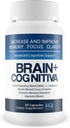 Brain + Cognitiva - Avanceret kognitiv support - Hjælp øge og forbedre hukommelsen, Boost Mental Focus, og Support Mental Klarhed - Alpha- GPC kapsler til Brain Support og Opti Nootrop Boost