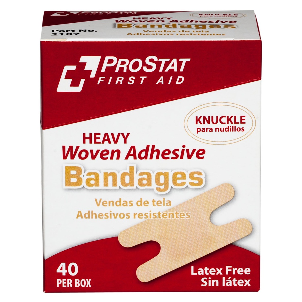 ProStat Førstehjælp 2187 Bandage Heavy Woven Knuckle (pakke med 40)