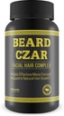 The Beard Czar-Facial Hair Complex- Highly Effective Mens Formula- Supports Natural Hair Growth-Improve Beard Quality and Nourishment-60 Capsules