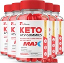 (5 Pack) Lifetime Keto Max Gummies - Official Formel, Vegan, Ikke GMO - Lifetime Keto Plus acc Gummies, Life Time Gummies med Lifetime Gummies, Vitamin B12, Beet Root, Pomegranat (300 Gummies)
