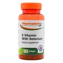 Vitamin E som dl- Tocopheryl acetat og d- Alpha- Tocopherol Plus Selenium, Antioxidant supplement, immunstøtte, understøtter sund hud, Gluten- fri, ikke-GMO, 90 softgels Made in USA
