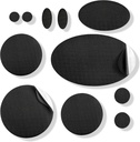 aZengear reparation Patches - Vandtæt, selvmodsigende, Tear- Cold- Heat- Resistent Nylon Polyester Fix Puffer Coats, Gear, Telte (11 stykker, Solid Black)