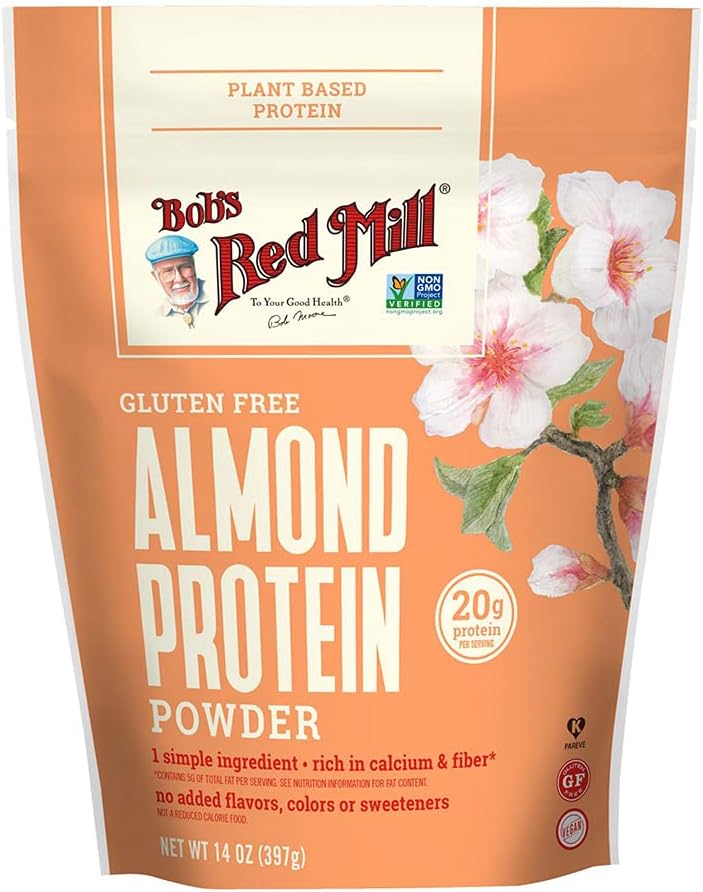 Bob 's Red Mill Gluten Free Mandel Protein Powder 14 oz (pakke med 1)