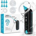 iTHERAU vaske Øre renere vand drevet Øre Cleaner Elektrisk Øre Rengøring Kit med 4 tryk Modes Safe & Effektiv Øre vanding Flushing Kit med 6 Spray dyse