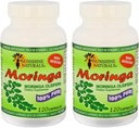 Sunshine Naturals Moringa Kosttilskud. Immunsystemet, Energy Booster, Antioxidant Support, og Nutrient- Rich Superfood. Fremme fordøjelse og hjerte sundhed. 120 Kapsler. Pakning med 2