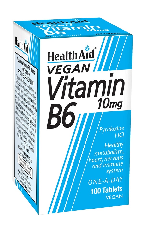Sundhedsstøtte Vitamin B6 (Pyridoxin HCl) 10mg 100 tabletter