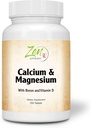 Zen Kosttilskud - Hi Potency Calcium & Magnesium med D3 & Boron for forbedret absorption, understøtter ben sundhed & ben densitet 250 - Tab