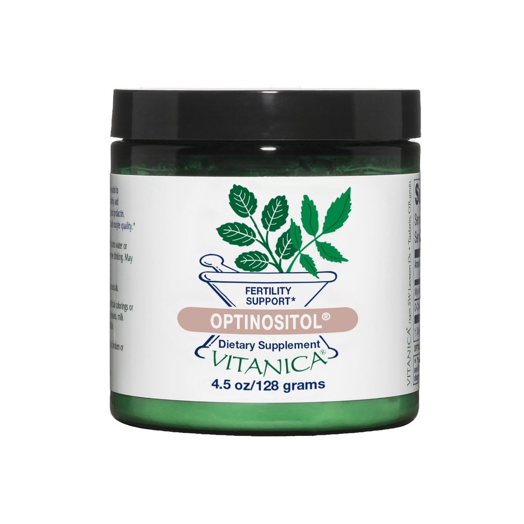 Vitanica Optinositol - Omulation Support med Myo- Inositol & D- Chiro Inositol - Women 's Health Supplement med 4000 mg Myo- Inositol Powder & 100 mg D Chiro Inositol - Pro Logo - 4, 4 Oz