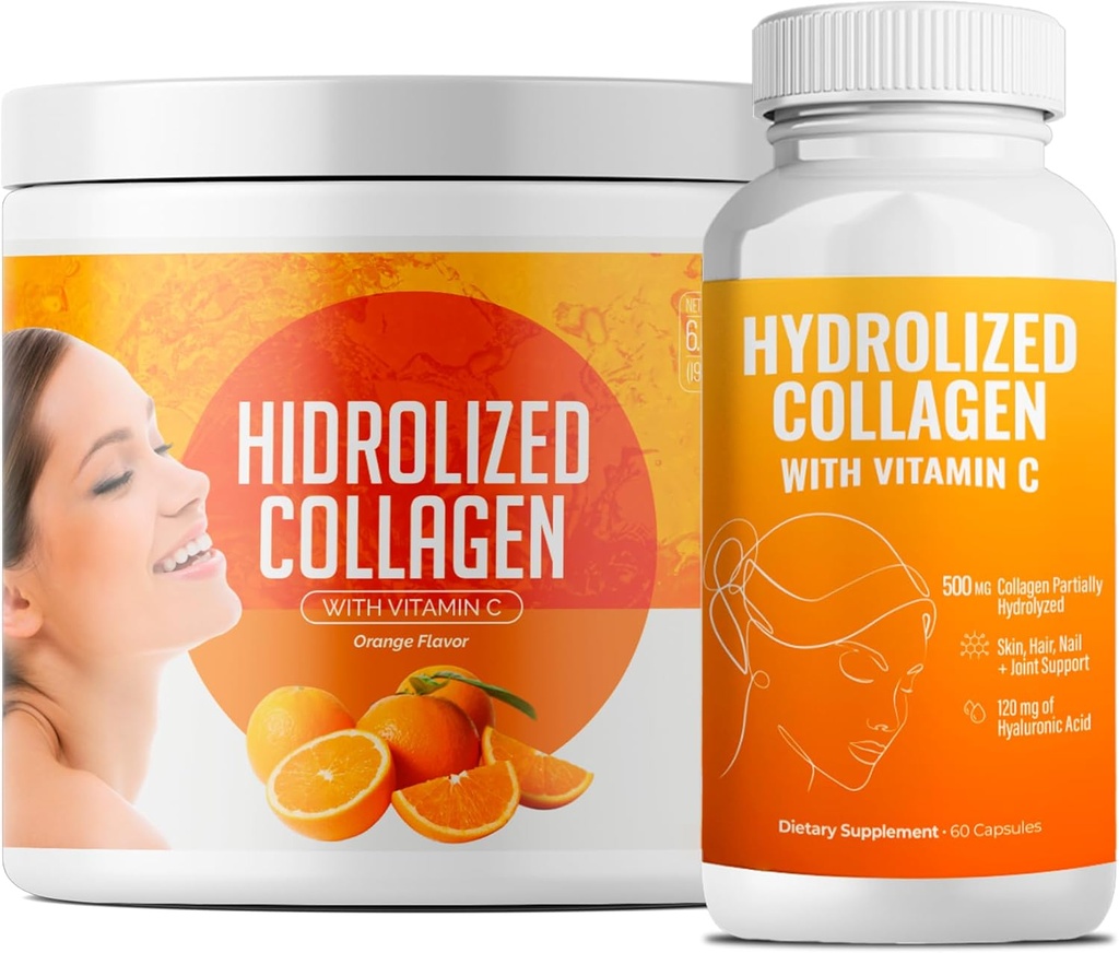 Hydrolyseret collagen pulver supplement Note 124; fremmer hår, negle, hud, ben, fælles sundhed, Gut sundhed Note 124; Hydrolyzed grass Fed Collagen Peptider Note 124; Kollagen til kvinder