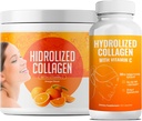 Hydrolyseret collagen pulver supplement Note 124; fremmer hår, negle, hud, ben, fælles sundhed, Gut sundhed Note 124; Hydrolyzed grass Fed Collagen Peptider Note 124; Kollagen til kvinder