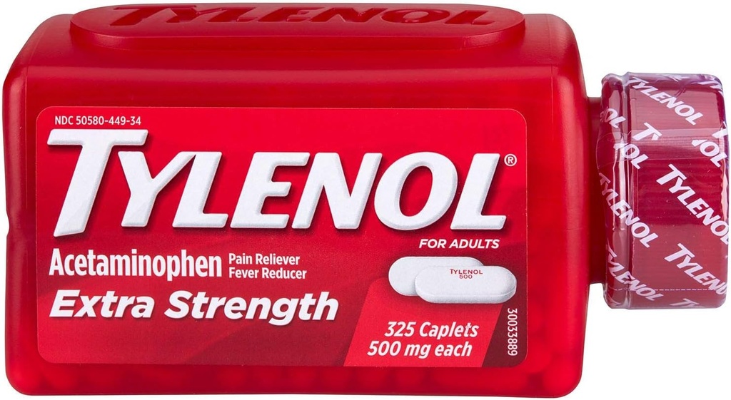 Tylenol Ekstra styrke Acetaminophen 500 Mg (325ct)