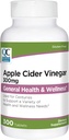 Kvalitetsvalg Apple Cider Vinagra 300 mg - General Health and Wellness - Kosttilskud i 300 Count flasker tabletter