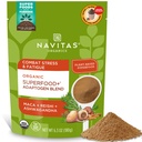 Navitas Organics Superfood + Adaptogen Blend til Stress Support (Maca + Reishi + Ashwagandha), 6.3oz Bag, 30 Servere - Organic, Non- GMO, Vegan, Gluten- Free, Keto & Paleo.