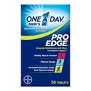 One A Day Mænd Pro Edge Multivitamin, tillæg med vitamin A, C, D, E og zink til immunforsvar og Magnesium til sund muskelfunktion, 50 Tæl
