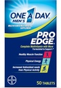 One A Day Men’s Pro Edge Multivitamin, Supplement with Vitamin A,C,D, E and Zinc for Immune Health Support and Magnesium for Healthy Muscle Function, 50 Count