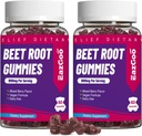 Beet Root Gummies, Beet Root Soft Chews med Beetroot, Grape Seed Extract & Beet Root Powder, Vegan, Non- GMO, 120 Greve