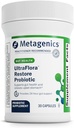 Metagenics UltraFlora Genopret probiotisk - Probiotisk Til Intestinal Flora Support * - Relief of Occasional Loose Stools * - Probiotika til fordøjelse * - Ikke-GMO & Gluten- Free - 30 Kapsler