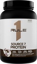Regel 1 Source 7 Protein - Decadent Flavor, Velvety Glat Texture, 22g Anytime Protein, og 10g naturligt occurring EAA Per servering fra 7 Premium Kilder (1,8 pounds *, Cookies & Cream)