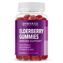 Sambucus Elderberry Gummies for voksne - immunsupporttillæg med C-vitamin og zink - Forbedret formel for daglig forsvar - 60 Greve, 1 måned Tilgang, Berry Flavor - Praktisk Wellness