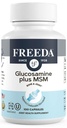 FREEDA Glucosamin MSM - Vegansk fælles fleksibilitet og mobilitetstillæg - Vegetarisk glucosamin uden Shellfish - Understøtter fælles funktion - Third- Party Testet - (100 kapsler)