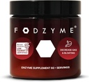 FODZYME ® Home Kit fordøjelsesenzymer til Gut Health, Relief for Bloating, Gas, Forstoppelse, Diarré, Abdominal smerte, Lav FODMAP, 60 Dosis
