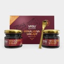 VASU Ayurveda Himalayan Shilajit Resin 400mg - Lab Testet Natural Energy Booster med Fulvic Acid & 85 + Trace Minerals - Pure Shilajit til mænd og kvinder - 100 dages levering til styrke & Stamina (2- Pack)