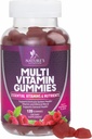 Multivitamin Gummies for Voksen med Vitaminer A, C, D, B12 - Gummy Multivitaminer til Daglig Nutritional Support med Vitaminer & Mineraler til Kvinder & Mænd, Naturens Multi VIT Vitamin - 120 Gummies