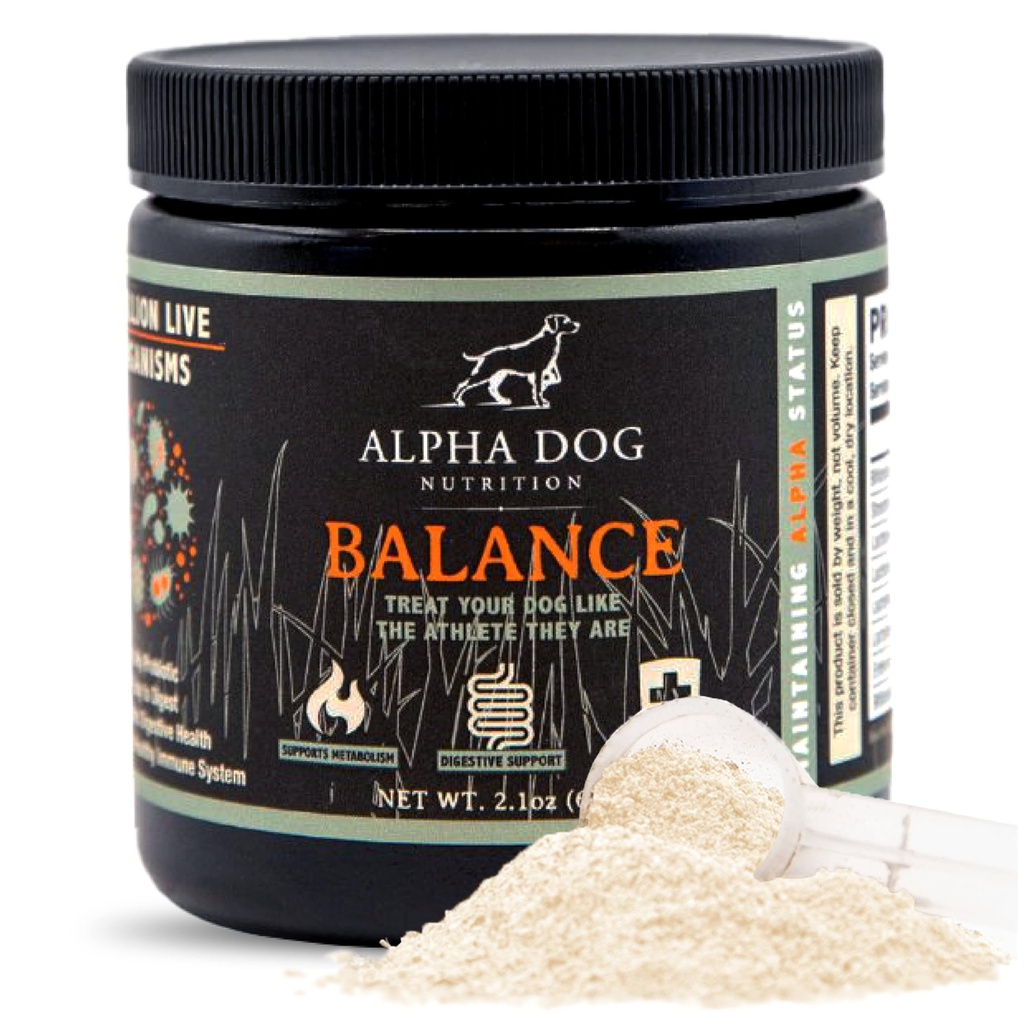 Balance Probiotisk Blend for hunde ved Alpha Dog Nutrition