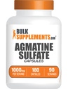 BulkSupplements.com Agmatine Sulfatkapsler - Nitrogenoxid tillæg, Agmatine tillæg - Gluten Free, 2 Kapsler pr servering, 180 Tæl (pakke med 1)