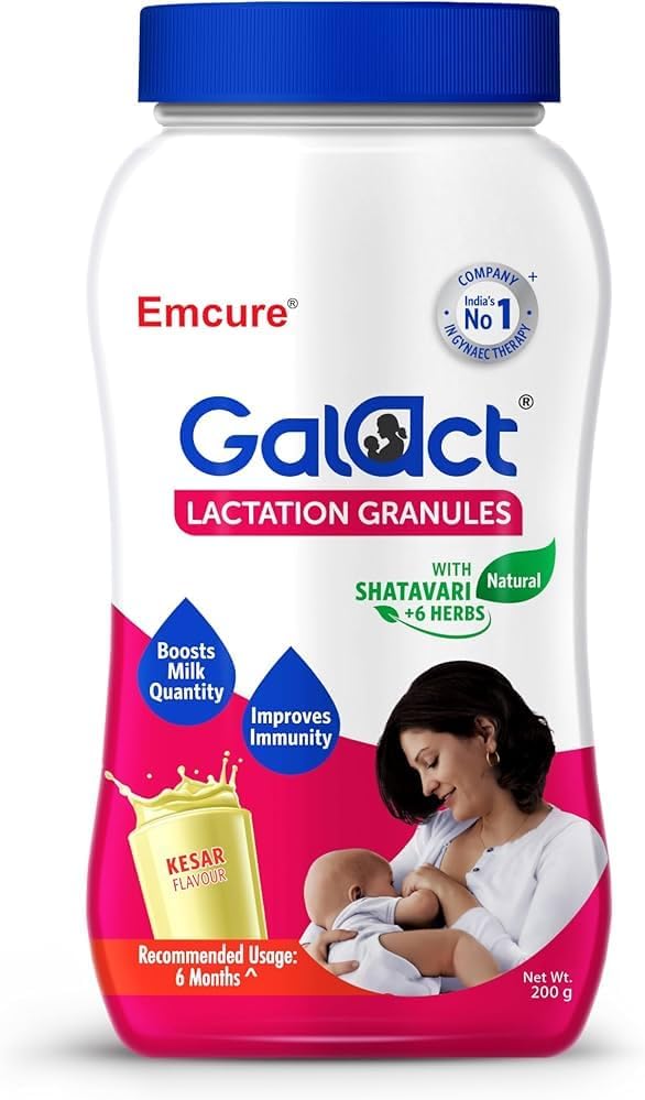DKM Emcure Galact Granules - Brystfoder - Øge mælkeforsyningen - Amning - Elaichi Flavour - 200 g