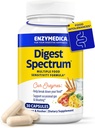 Enzymedica Digest Spectrum, Advanced Digestive Enzymes for Women and Men, Supports Digestion and Multiple Food Intolerances, Fast-Acting Formula for Gas and Bloating Relief, 30 Capsules