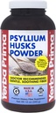 Yerba Prima Psyllium Husks Powder 12 oz - Natural Fiber Supplement - Colon Cleanser - Gut Health - Vegan, Non- GMO, Gluten- Free (Nyt etiket - Packaging May Vary)