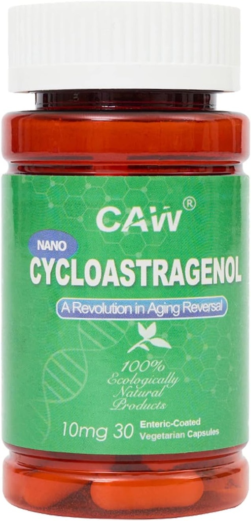 CAW Nano Cycloastagenol 98% 10mg 30 Caps Note 124; Anti- Aging Telomere Længde