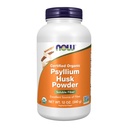 Now Foods Supplements, Psyllium Husk Powder, Certified Organic, Non- GMO Project Verified, Opløselig Fiber, 12- Ounce