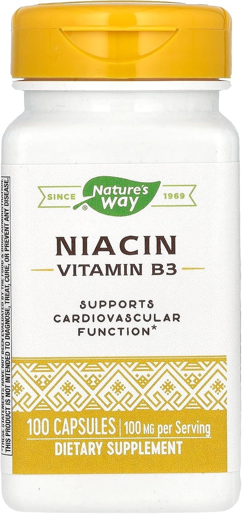 Nature 's Way Nature' s Way Niacin 100mg, 100 Greve