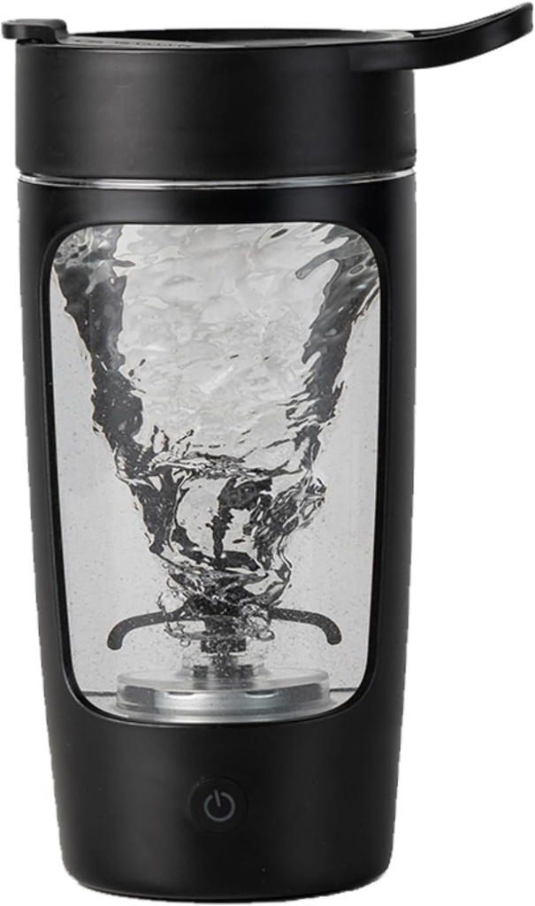 Elektrisk Shaker Flaske, Blender Flasker til Protein Mixes, # 124; Tritan # 124; BPA Gratis # 124; Portable Mixer Cup, Genopladelig Shake Cups og Meal Erstatning Shakes, 22 oz (sort)