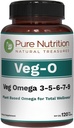Pure Nutrition Vegan Omega 3 - 5- 6- 7- 9; 124; 120 Softgels - 124; 600mg pr servering af 2 Softgels - 124; Multi Omega - tillæg for total sundhed - 124; Non Gmo - 124; Gluten Free
