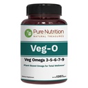 Pure Nutrition Vegan Omega 3 - 5- 6- 7- 9; 124; 120 Softgels - 124; 600mg pr servering af 2 Softgels - 124; Multi Omega - tillæg for total sundhed - 124; Non Gmo - 124; Gluten Free
