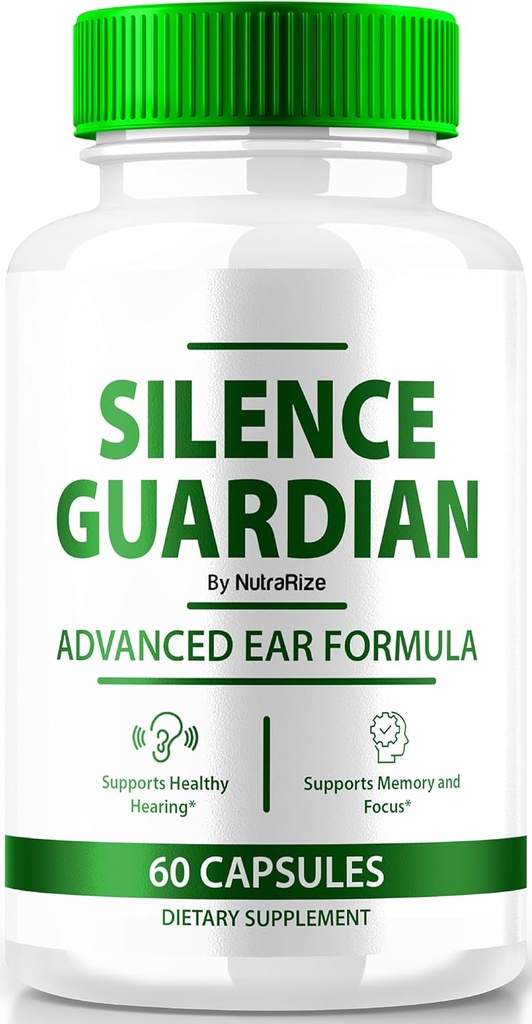 Silence Guardian - Avanceret Øre Formel, Officiel Formel for 360 hørelse support, Alle naturlige ingredienser til at vedligeholde Auditory Health, SilenceGuardian anmeldelse (60 kapsler)