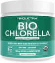 Organic Chlorella Powder - Raw & Sun- Grown - Nutrient- Dense Green Algae med CGF (Chlorella vækstfaktor), understøtter samlet velvære og Vitality - Vegan- Friendly - 75 Serveringer (225g)