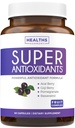 Super antioxidanter supplement til kvinder & mænd - høj potens Herbal & Fruit Blend med Acai, Goji, Pomegranat, Elderberry & Resveratrol til hudpleje & immunforsvar - Vegan & Non- GMO - 60 kapsler