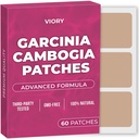 Garcinia Cambogia Patches (pakke med 60) - 100% Natural Patch for kvinder og mænd - med B12 & Kalium - Energi, Focus & Body Support - Forbedret formel