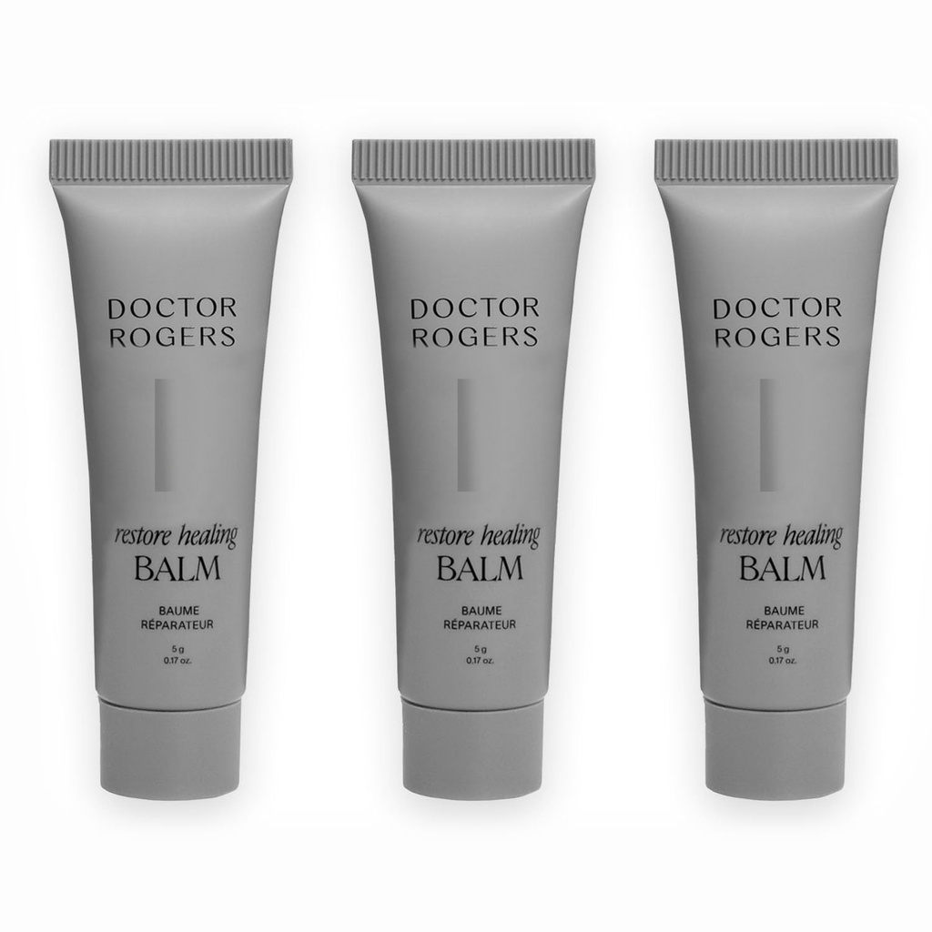 Dr. Rogers Genopret Healing Balm. Multi- Formål Healing Salve & Fugtgivende Eczema Relief Gel, Beskytter & lindrer Tilfældige, Følsomme & tørre Hud, 5 gram Tube (pakke med 3)