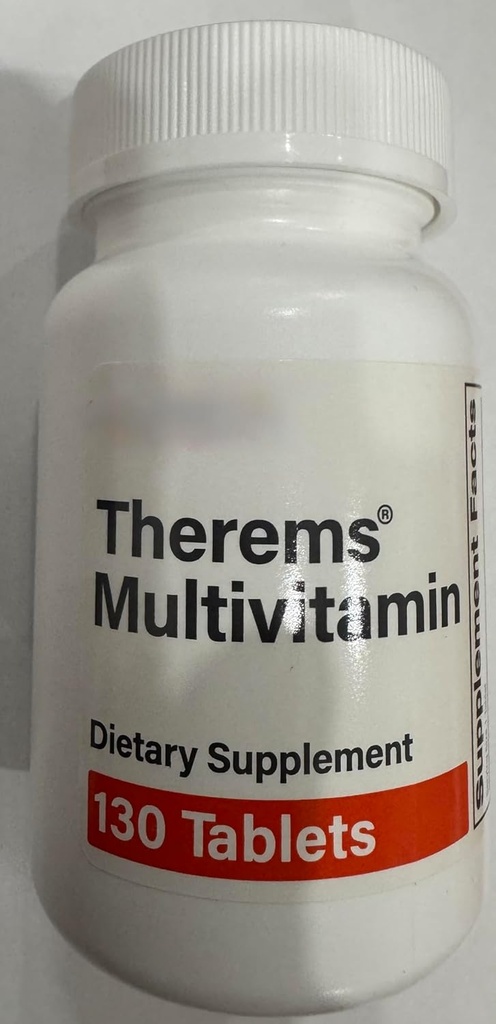 Multivitamin Therems (A 1500mcg C 90mg D 400IE E 13, 6 mg Thiamin 3 mg Riboflavin 3, 4 mg Niacin 20 mg B6 3 mg Folate 400mcg B12 9mcg Biotin 30mcg Calcium 45mg Phosphorus 35mg 130 ct (ikke- reversibel)