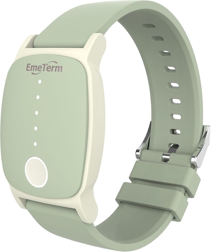 EmeTerm Explore FDA- Cleared Anti- Kvalme armbånd IP67 Vandtæt Morning Motion Sygdom Relief Band Genopladelig Classic Strap Design Drug Free Non- døsighed uden bivirkninger Mint Green