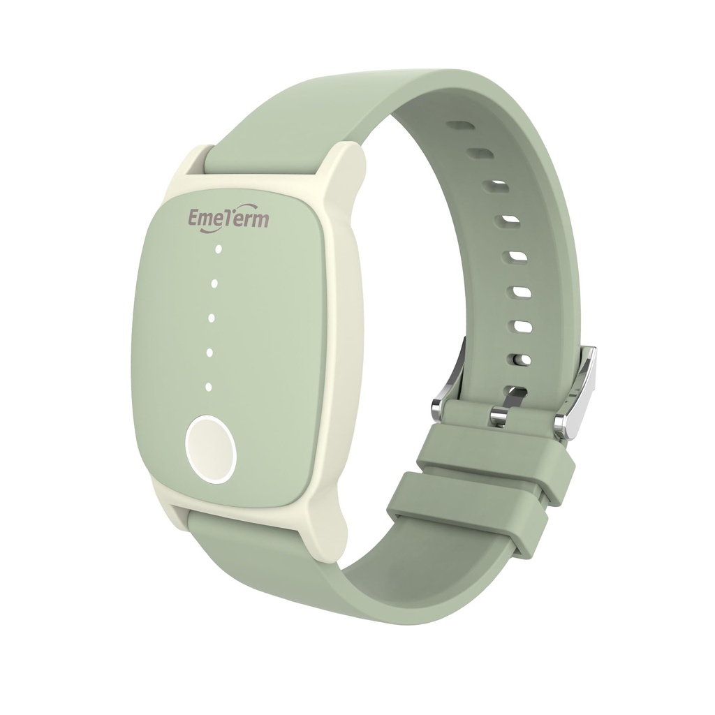 EmeTerm Explore FDA- Cleared Anti- Kvalme armbånd IP67 Vandtæt Morning Motion Sygdom Relief Band Genopladelig Classic Strap Design Drug Free Non- døsighed uden bivirkninger Mint Green