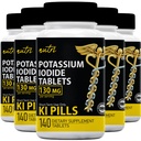 Naturens Fusioner Kaliumdiodidtabletter (pakning med 5) 130mg - 700 tabletter EXP 10 / 2032 - YODO Naciente - KI Pills - Yoduro de Potasio
